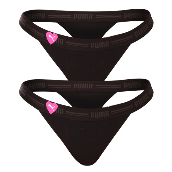 2PACK dames string Puma zwart (701221339 001)