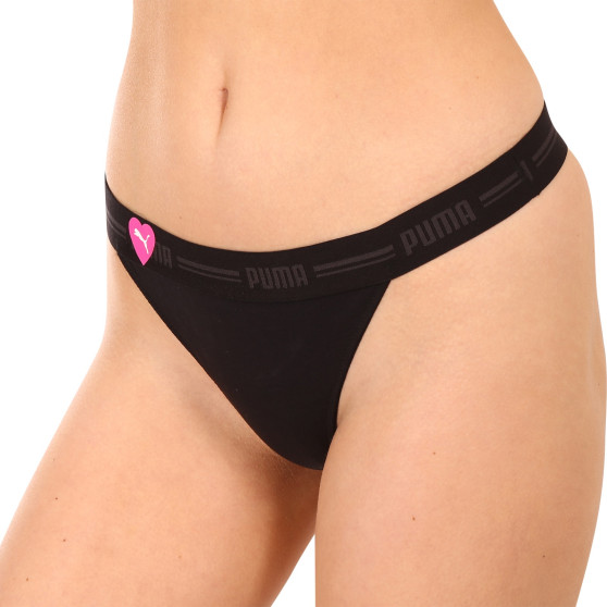 2PACK dames string Puma zwart (701221339 001)