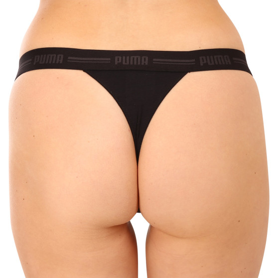 2PACK dames string Puma zwart (701221339 001)