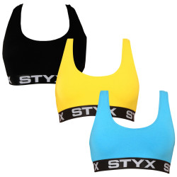 3PACK damesbeha Styx sport multicolour (3IP96089)