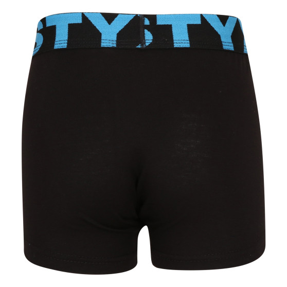 Kinderboxershort Styx sport elastisch zwart (GJ961)