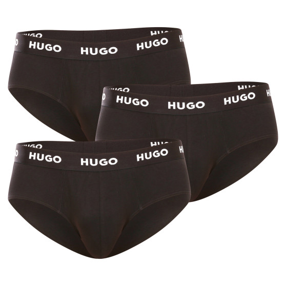 3PACK herenslip HUGO zwart (50469763 001)