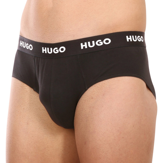 3PACK herenslip HUGO zwart (50469763 001)