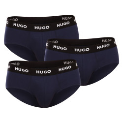 3PACK herenslip HUGO donkerblauw (50469763 410)