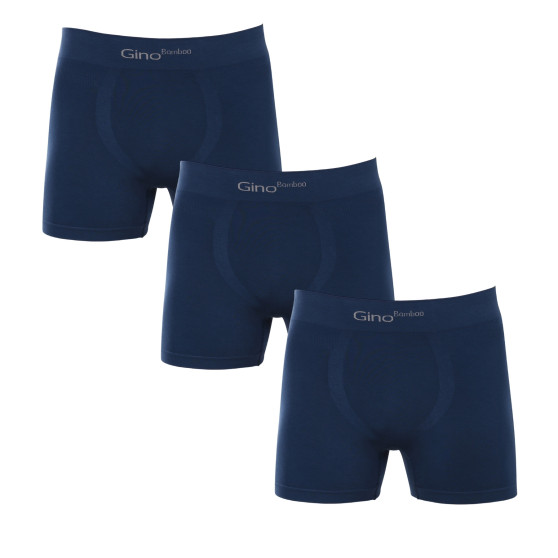 3PACK herenboxershort Gino naadloos bamboe petrol (54004)