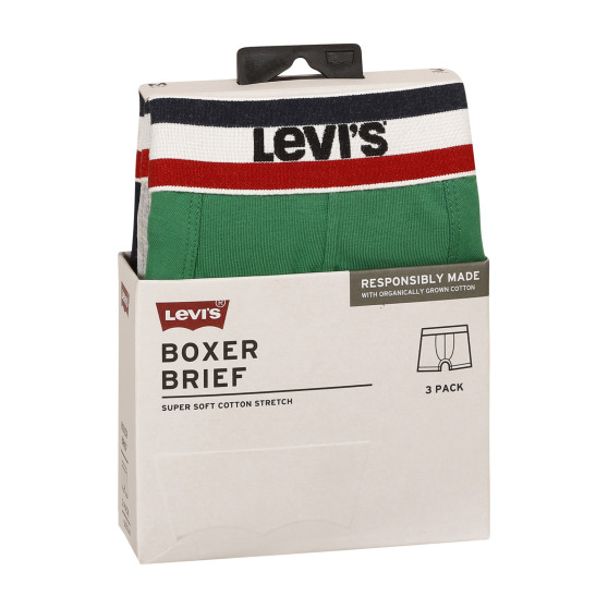 3PACK herenboxershort Levis veelkleurig (100002870 008)