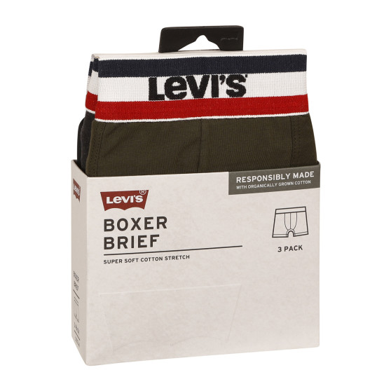 3PACK herenboxershort Levis veelkleurig (100002870 009)