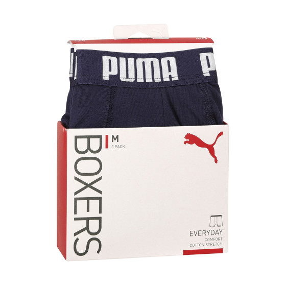 3PACK herenboxershort Puma blauw (701206546 002)