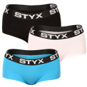 3PACK Dames slip Styx met pijp veelkleurig (3IN96019)