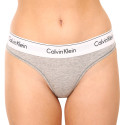 Dames string Calvin Klein grijs (F3786E-020)