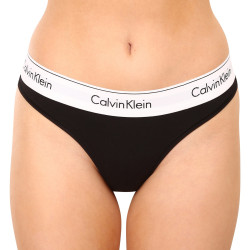 Dames string Calvin Klein zwart (F3786E-001)