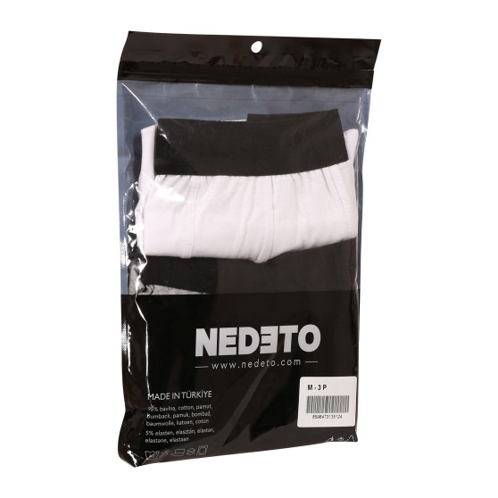 3PACK herenboxershort Nedeto veelkleurig (3NDTB1002)