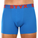 Herenboxershort Styx lang sportelastisch blauw (U1167)