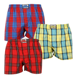 3PACK Herenboxershort Styx classic elastisch meerkleurig (3A10123)