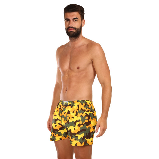 Herenboxershort Styx art classic rubber oversized camouflage geel (E1559)