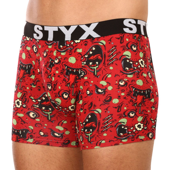 Heren boxershorts Styx lange kunst sport rubberen zombie (U1451)