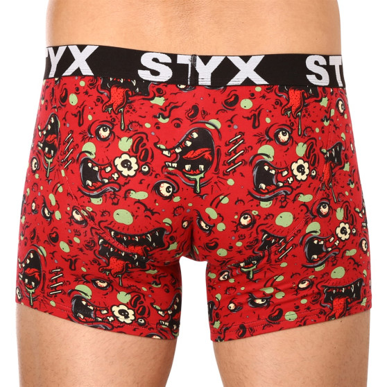 Heren boxershorts Styx lange kunst sport rubberen zombie (U1451)