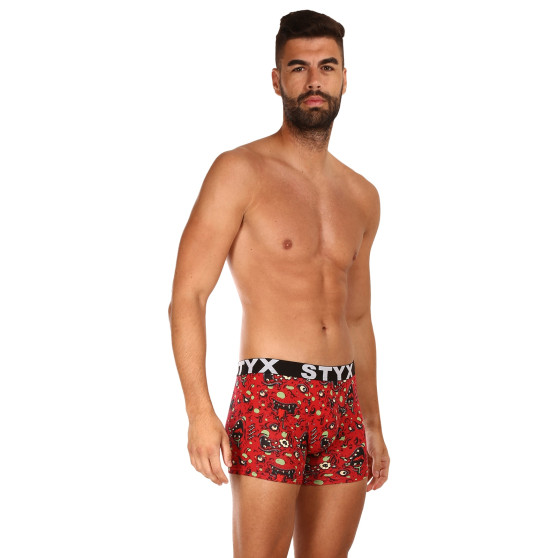 Heren boxershorts Styx lange kunst sport rubberen zombie (U1451)