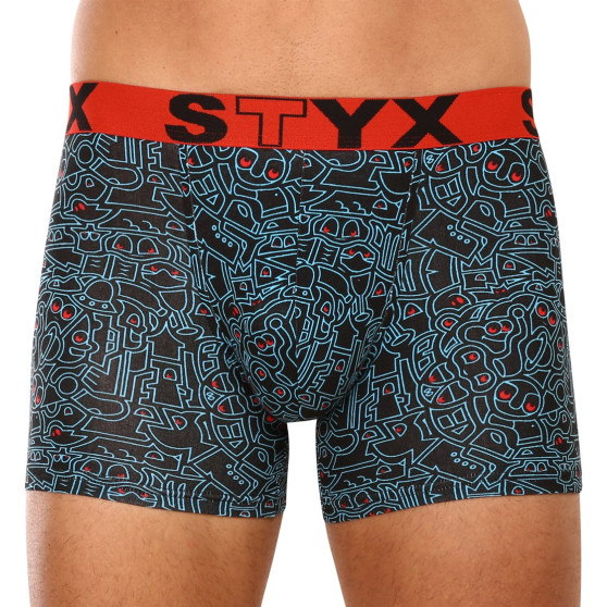 Herenboxershort Styx lang kunst sport rubber doodle (U1256)