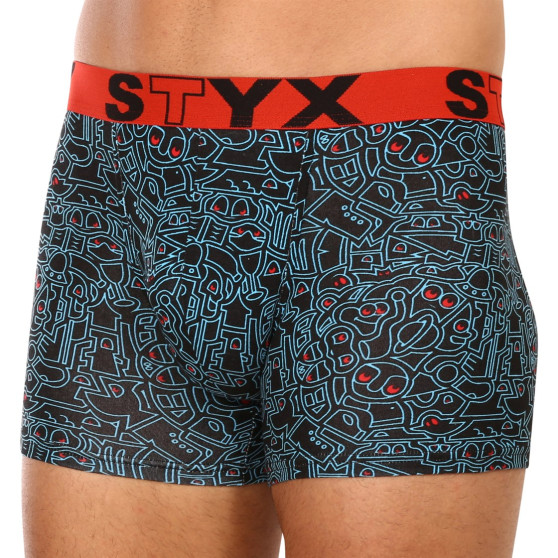 Herenboxershort Styx lang kunst sport rubber doodle (U1256)