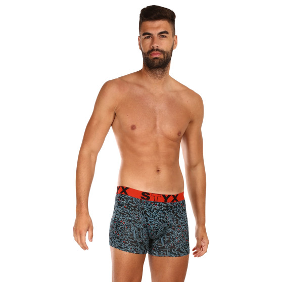 Herenboxershort Styx lang kunst sport rubber doodle (U1256)