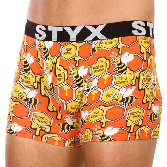 Herenboxershort Styx lange kunst sport rubberen bijen (U1654)