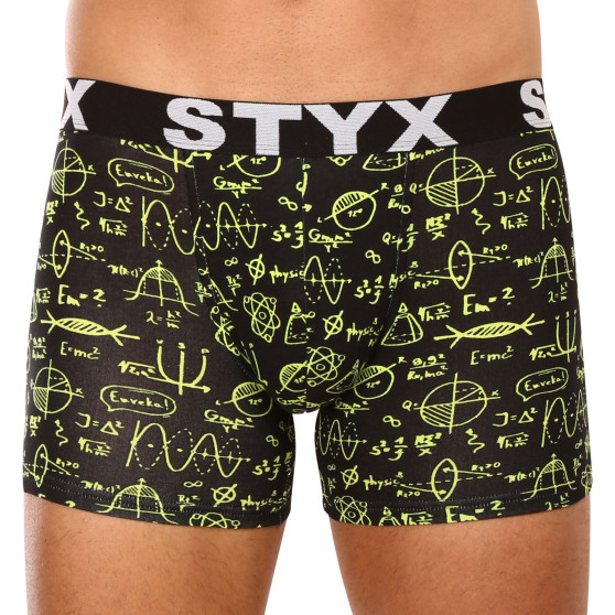 Heren boxershorts Styx lange kunst sport rubber natuurkunde (U1652)