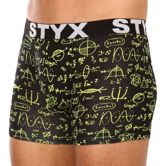 Heren boxershorts Styx lange kunst sport rubber natuurkunde (U1652)