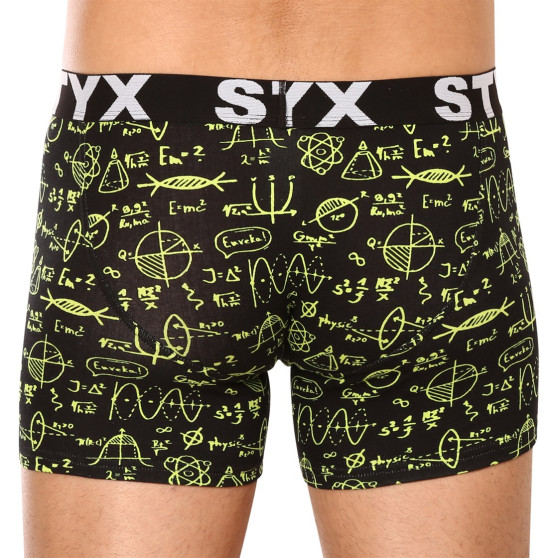 Heren boxershorts Styx lange kunst sport rubber natuurkunde (U1652)