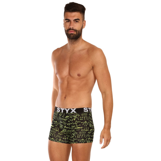 Heren boxershorts Styx lange kunst sport rubber natuurkunde (U1652)