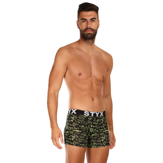 Heren boxershorts Styx lange kunst sport rubber natuurkunde (U1652)