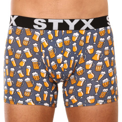 Heren boxershorts Styx lange kunst sport rubber bier (U1357)