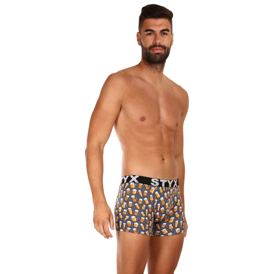 Heren boxershorts Styx lange kunst sport rubber bier (U1357)