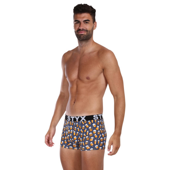 Herenboxershort Styx kunst sport rubber bier (G1357)