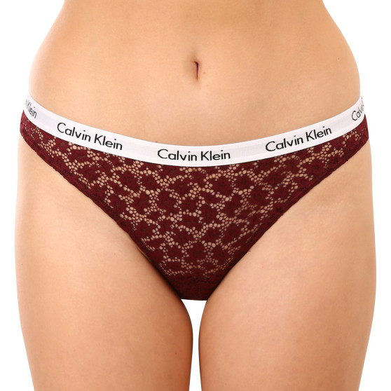 3PACK Dames slip Calvin Klein oversized multicolour (QD3975E-BP7)