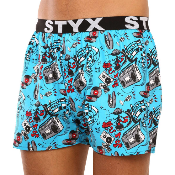 Herenboxershort Styx kunst sport rubber muziek (B1558)