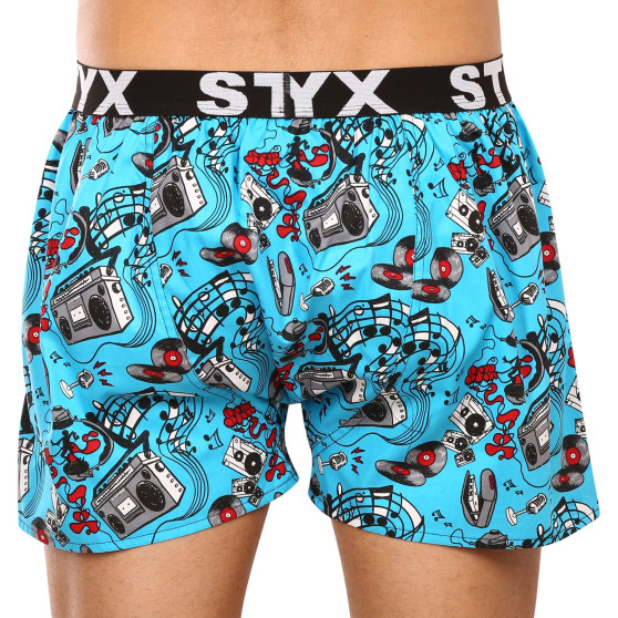 Herenboxershort Styx kunst sport rubber muziek (B1558)