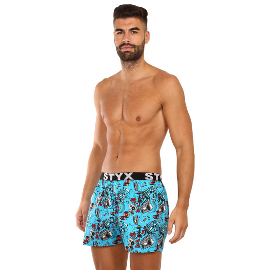 Herenboxershort Styx kunst sport rubber muziek (B1558)