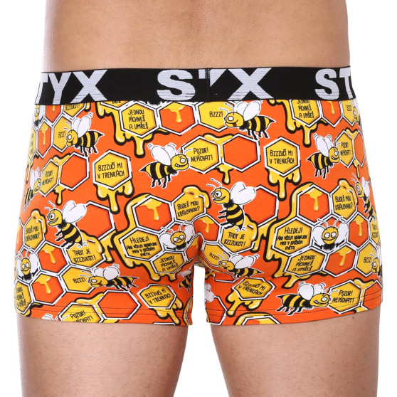 Herenboxershort Styx kunst sport rubber oversized bijen (R1654)