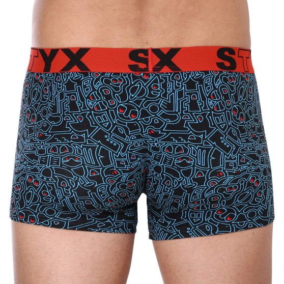 Herenboxershort Styx kunst sport rubber oversized doodle (R1256)