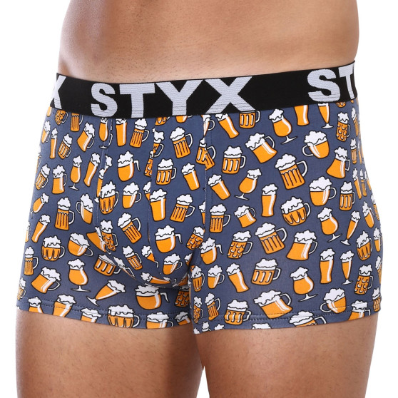 Herenboxershort Styx kunst sport rubber oversized bier (R1357)