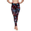 Vrolijke dames legging Dedoles fitness Neon bloemen (D-W-AW-LGS-C-RP-1098)