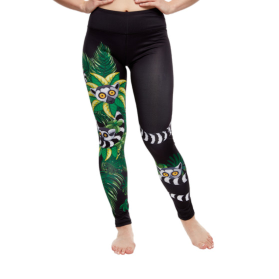 Vrolijke dames legging Dedoles fitness Lemur (D-W-AW-LGS-C-RP-009)