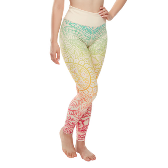 Vrolijke dames legging Dedoles sport Chakra Mandala (D-W-AW-LGS-C-C-1344)