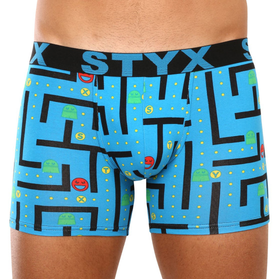 3PACK herenboxershort Styx lang kunst sport elastisch meerkleurig (3U12914)