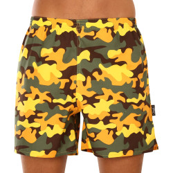 Herenhomeshort met zakken Styx camouflage geel (D1559)