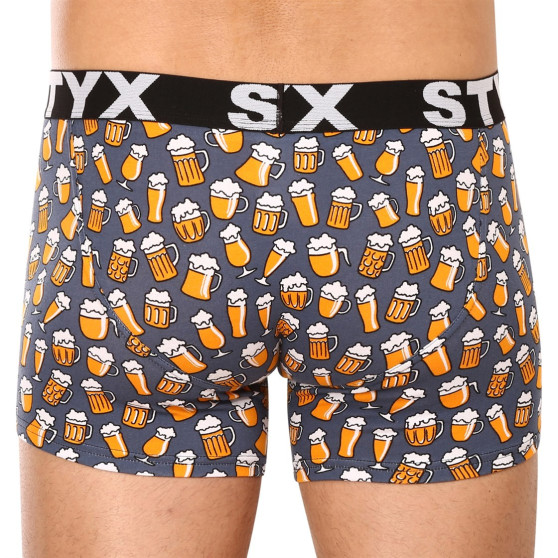 3PACK herenboxershort Styx lang kunst sport elastisch meerkleurig (3U12672)