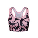 Vrolijke dames sportbeha Dedoles Roze katten (D-W-AW-GB-C-RP-0079)