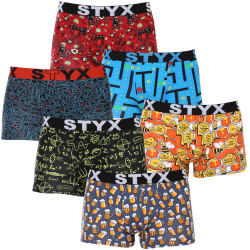 6PACK herenboxershort Styx art sport rubber multicolour (6G12697124)