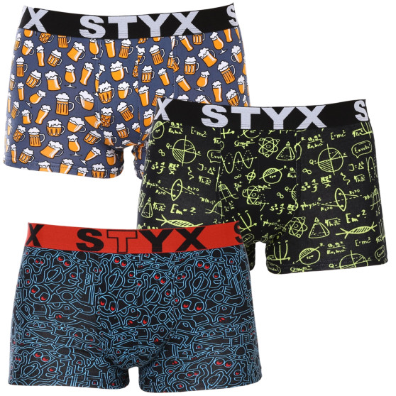 3PACK herenboxershort Styx art sport rubber multicolour (3G12672)